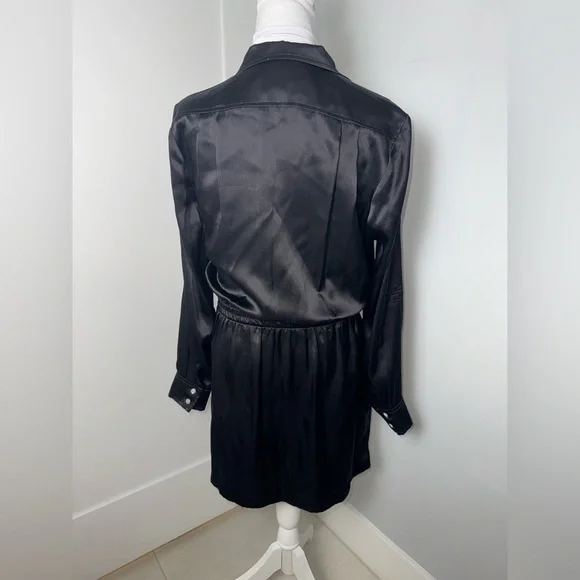 Amanda Uprichard Felix Silk Romper in Black - Picture 5 of 9